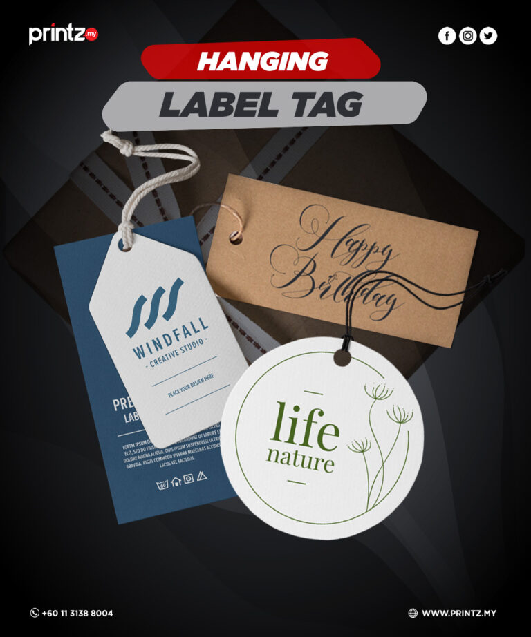 Hanging Sticker Label Hanging Label Tag - Printz.my