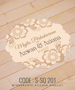 Wedding Sticker (S-SQ-201)