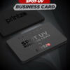 business card spot uv