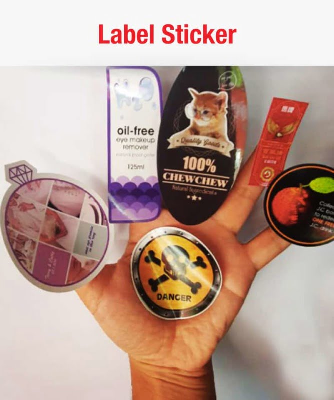 label sticker produk