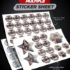 multiple sticker sheets