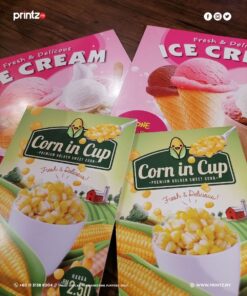 promo poster board corn