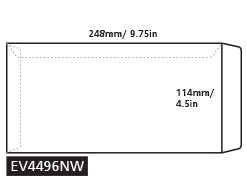 Envelope - 4½ x 9¾ - EV4496NW