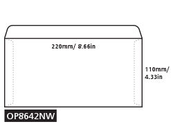 Envelope - 4¼ x 8½ - OP8642NW