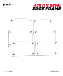 Alternative view of Acrylic Bevel Edge Frame (with Boltnut)