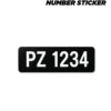 plate number